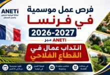 فرص عمل موسمية في فرنسا 2026-2027 عبر ANETI: انتداب عمال في القطاع الفلاحي