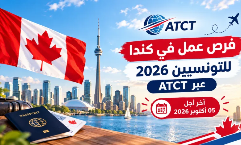 فرص عمل في كندا للتونسيين 2026 عبر ATCT – آخر أجل 05 أكتوبر 2026 1