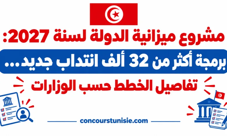 مشروع ميزانية الدولة لسنة 2027: برمجة أكثر من 32 ألف انتداب جديد… تفاصيل الخطط حسب الوزارات 1
